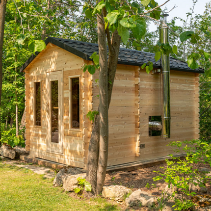 Dundalk Leisurecraft CT Georgian Cabin Sauna with Changeroom (Wood Burning)
