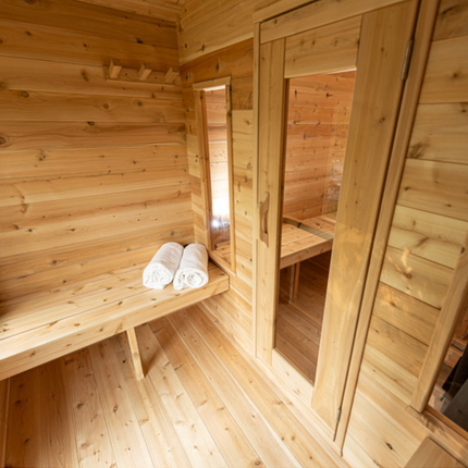 Dundalk Leisurecraft CT Georgian Cabin Sauna with Changeroom (Wood Burning)