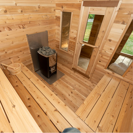 Dundalk Leisurecraft CT Georgian Cabin Sauna with Changeroom (Wood Burning)
