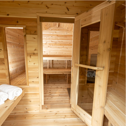 Dundalk Leisurecraft CT Georgian Cabin Sauna with Changeroom (Wood Burning)