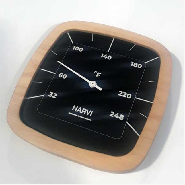 Narvi Black Thermometer Fahrenheit