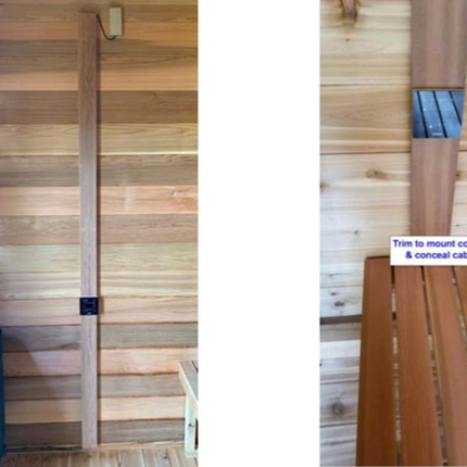 1x3x7' Trim to cover low voltage wire