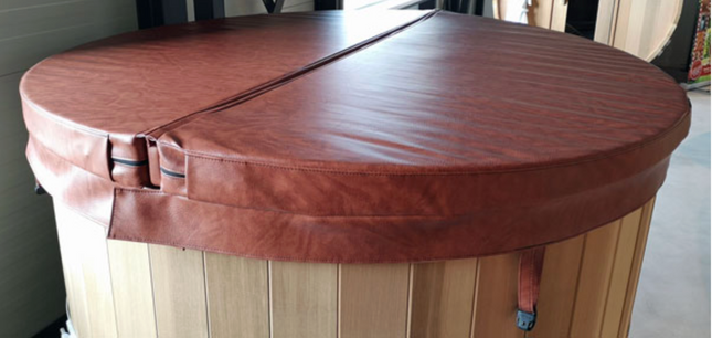 5' Hot Tub Cover - Teak