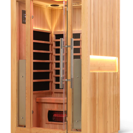 HealthSmart 2 Person Full Spectrum "Smart" WIFI Infrared Sauna