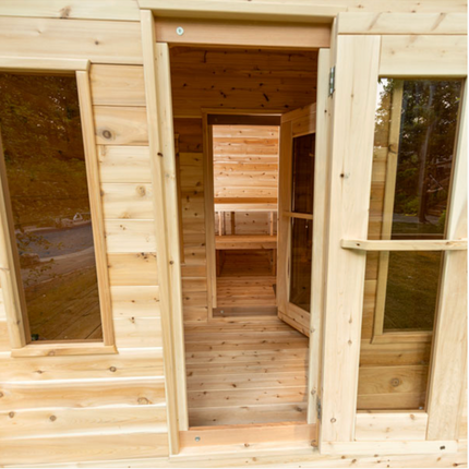 Dundalk Leisurecraft CT Georgian Cabin Sauna with Changeroom (Electric)