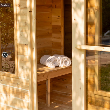 Dundalk Leisurecraft CT Georgian Cabin Sauna with Changeroom (Electric)