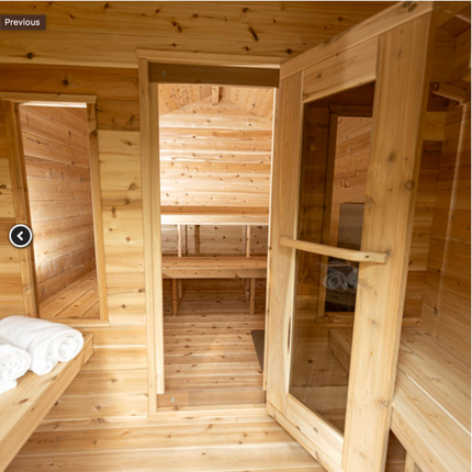 Dundalk Leisurecraft CT Georgian Cabin Sauna with Changeroom (Electric)