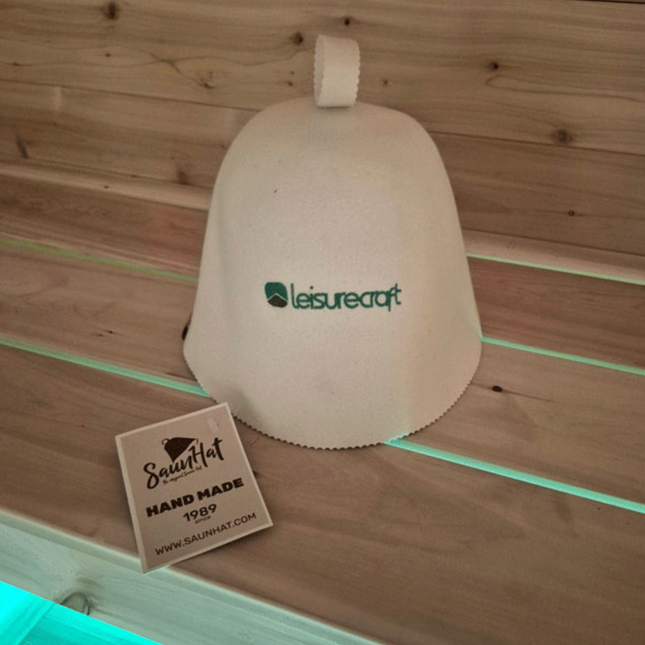 Leisurecraft Sauna Hat - White