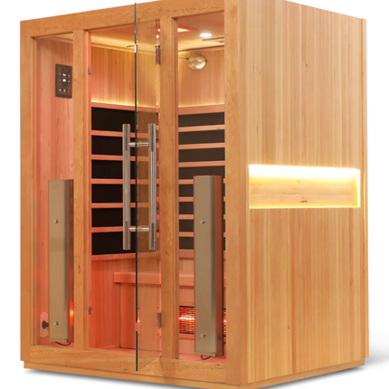HealthSmart 3 Person Full Spectrum "Smart" WIFI Infrared Sauna
