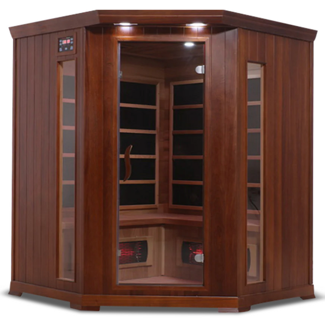 HealthSmart 4 Person Full Spectrum Corner Infrared Sauna